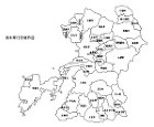 熊本県の白地図