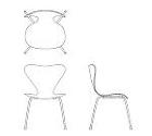 seven chair CADデータ（j... seven chair