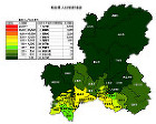 岐阜県の人口密度