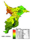 千葉県の人口密度