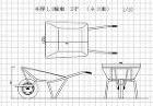 1輪車　2才　（ねこ車） | CAD-D... 1輪車　2才　（ねこ車）