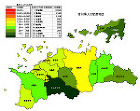 香川県の人口密度
