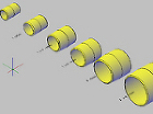 丸ニップルの3Dデータ dwg CADデ... 丸ニップルの3Dデータ dwg
