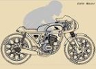カフェレーサー　１２５ｃｃ　ロケットカウ... カフェレーサー　１２５ｃｃ　ロケットカウ...
