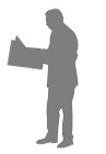 人物CADデータ 新聞を読む人 人物CADデータ 新聞を読む人