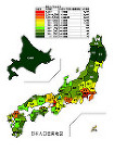 日本の人口密度 | CAD-DATA.c... 日本の人口密度