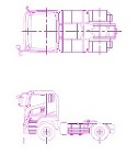 三菱ふそう　トラクターヘッド　２軸