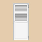 全面ガラリのアルミ框ガラリドア　IM-M... TYPE-B