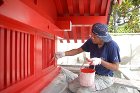 巣鴨の赤門 [施工事例] | 安田塗装 上塗り