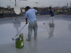 マンション屋上のウレタン塗膜防水 [施工... 防水工程