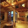 建築家の螺旋階段と木製デッキと土壁のデザ... お魚家族の家