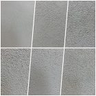 カラーモルタル 同じ材料で仕上げ方法の違いの表情の差