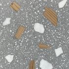 ビールストーン 木片入り仕上げサンプル ... 木片入り仕上げのビールストーンサンプル