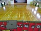(有)藤目塗装　塗装　施工実績　体育館　... 体育館　フローリング　床　施工前