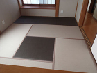 モダン乱敷き畳 - 葉本畳店 ４畳半と１畳半の乱敷き