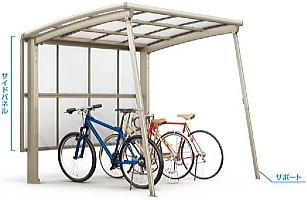 ネスカFミニ,リクシル,激安,サイクルポート,自転車置き場,駐輪場,