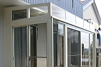 神奈川県平塚市 リクシル サンルーム ルームトラス取付工事