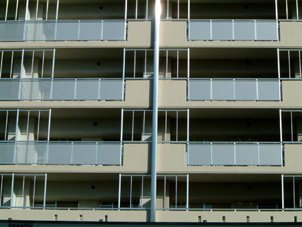 マンション手摺目隠し