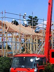 obin@　現場レポート〜波多腰邸／建前