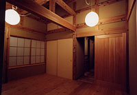 伝統構法の寝室