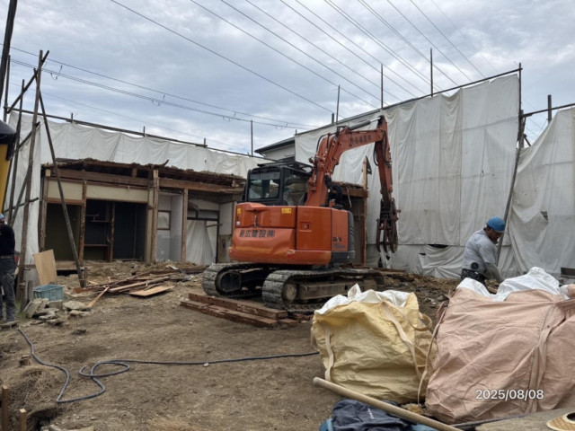 阪南市M様邸解体工事現場
