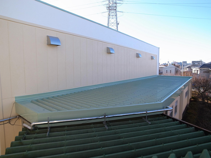 市立町田第二中学校体育館屋根葺替工事3