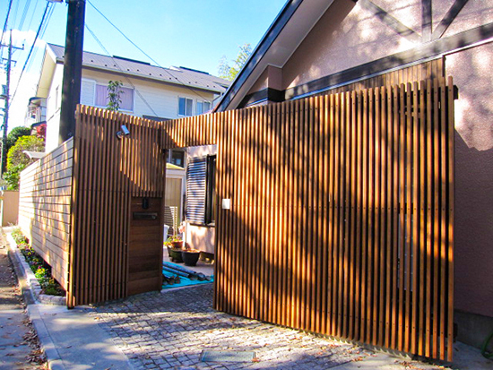 縦さんウッドフェンス