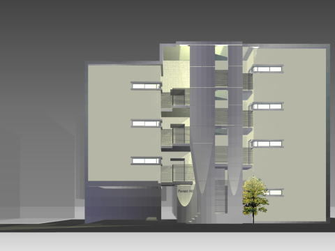 南正雀集合住宅計画 神谷徹建築設計事務所