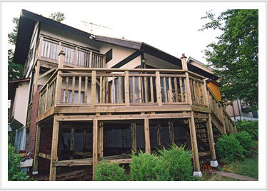 施工例052　台東区W様邸 ウッドデッキ...