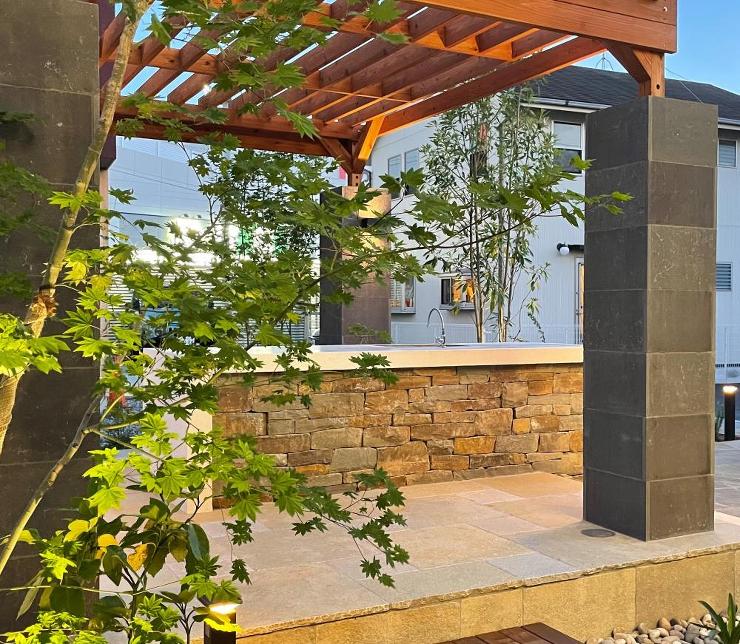 石積みの景施工例 by outdoor design BLANCO