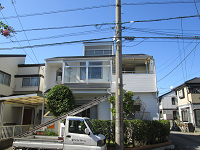 リフォーム前の古くなった屋根材
