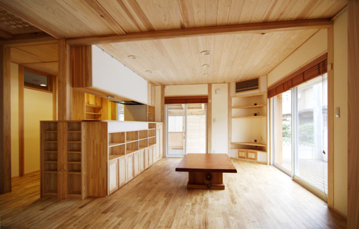 木の家施工事例-珪藻土の自然素材リフォー...