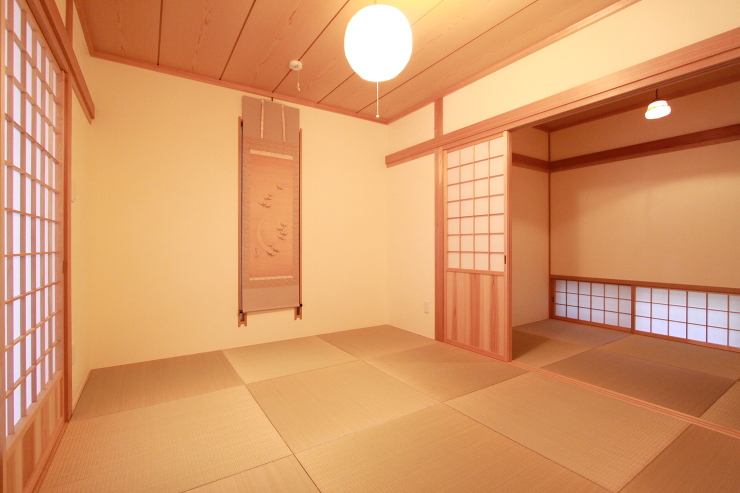 作品集---錦台・広い庭のある段状地に建...