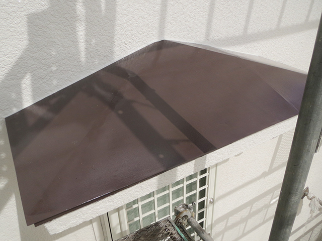 庇屋根：施工後