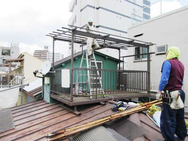 バルコニー：施工前