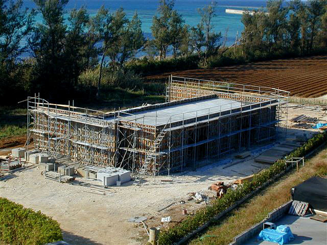 コンクリート打設　村上建築設計室