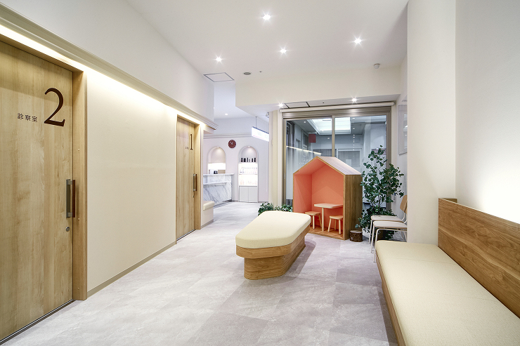 皮膚科クリニック待合室レイアウト