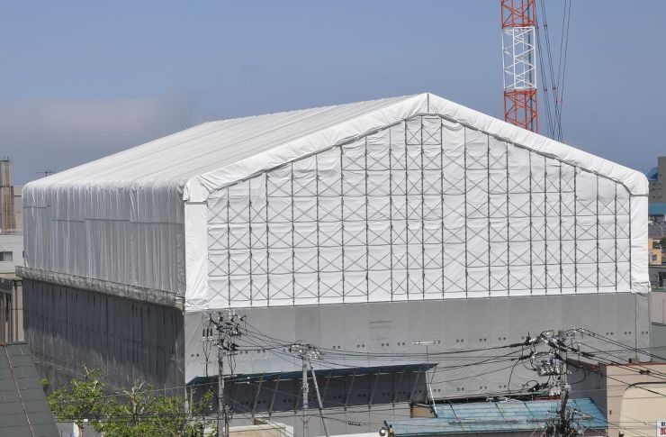 上屋養生工法　-コンビネーションビーム-...