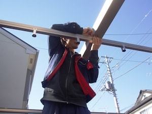 カーポートの取付け作業