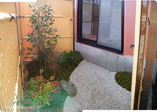 風呂前坪庭作り