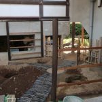 施工中（9）大徳寺垣 組み
