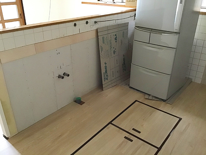 施工中の様子