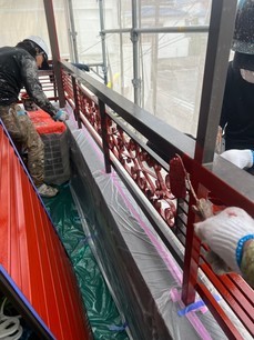 施工中の様子