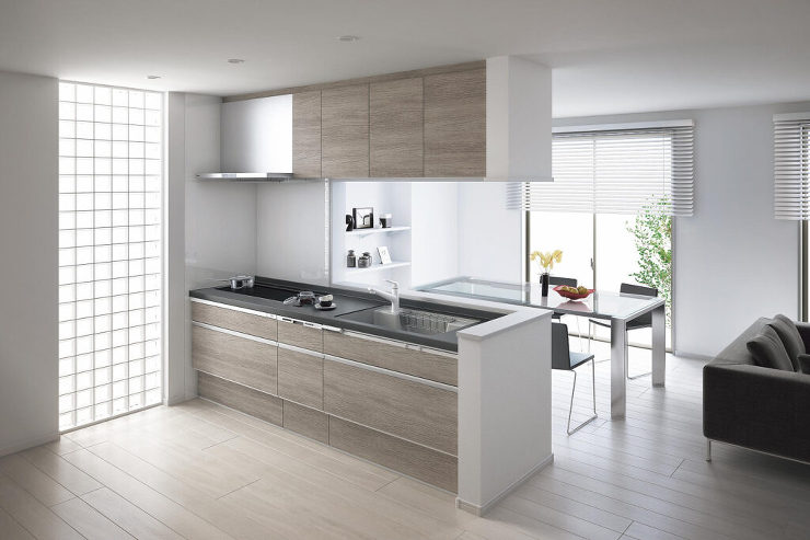 システムキッチンはPanasonicラクシーナ