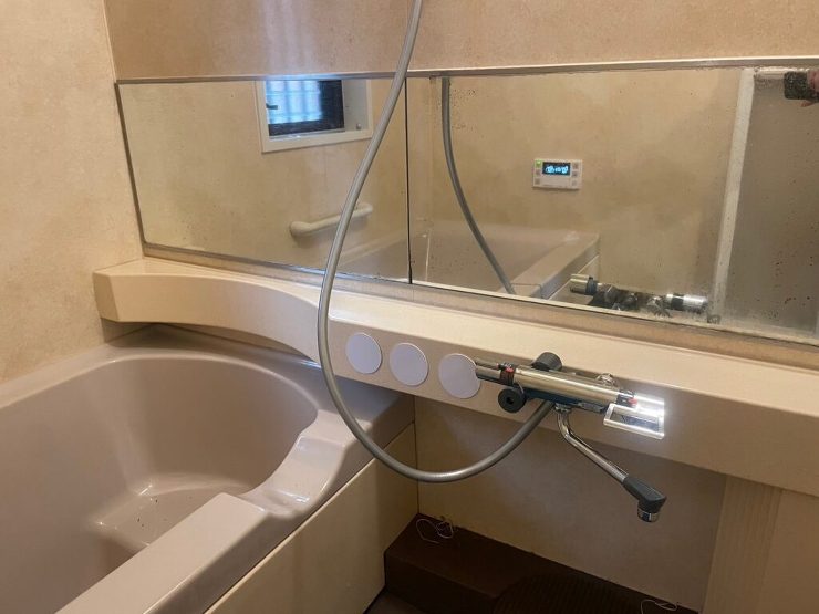 浴室のシャワー水栓が使えない＞＜ついでに給湯器も取り替えました！