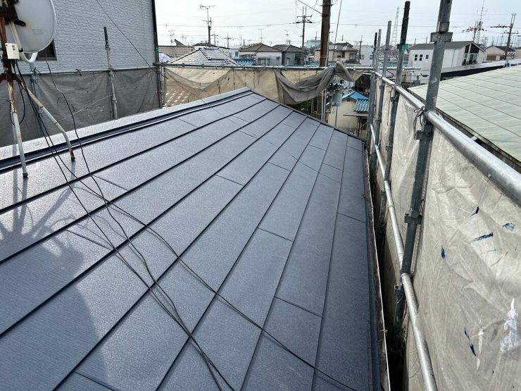 飛び込み営業で不安になられて弊社にご依頼頂きました！外壁と屋根の塗装工事をご紹介！