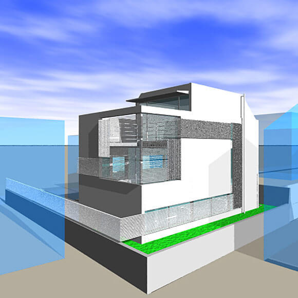 瀬田の住宅（silver ribbon）...