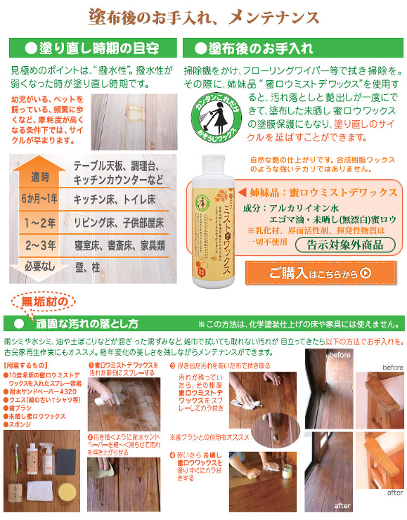 未晒し蜜ロウワックス