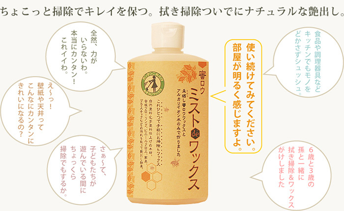 蜜ロウ ミストdeワックス