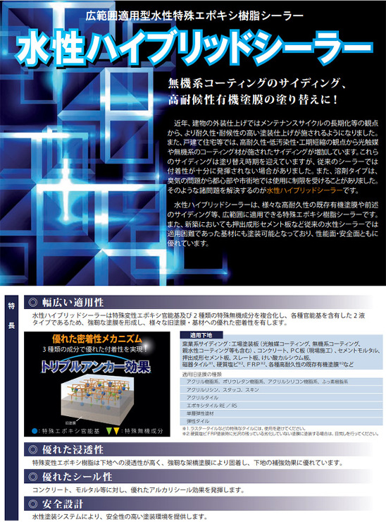 水性ハイブリッドシーラー